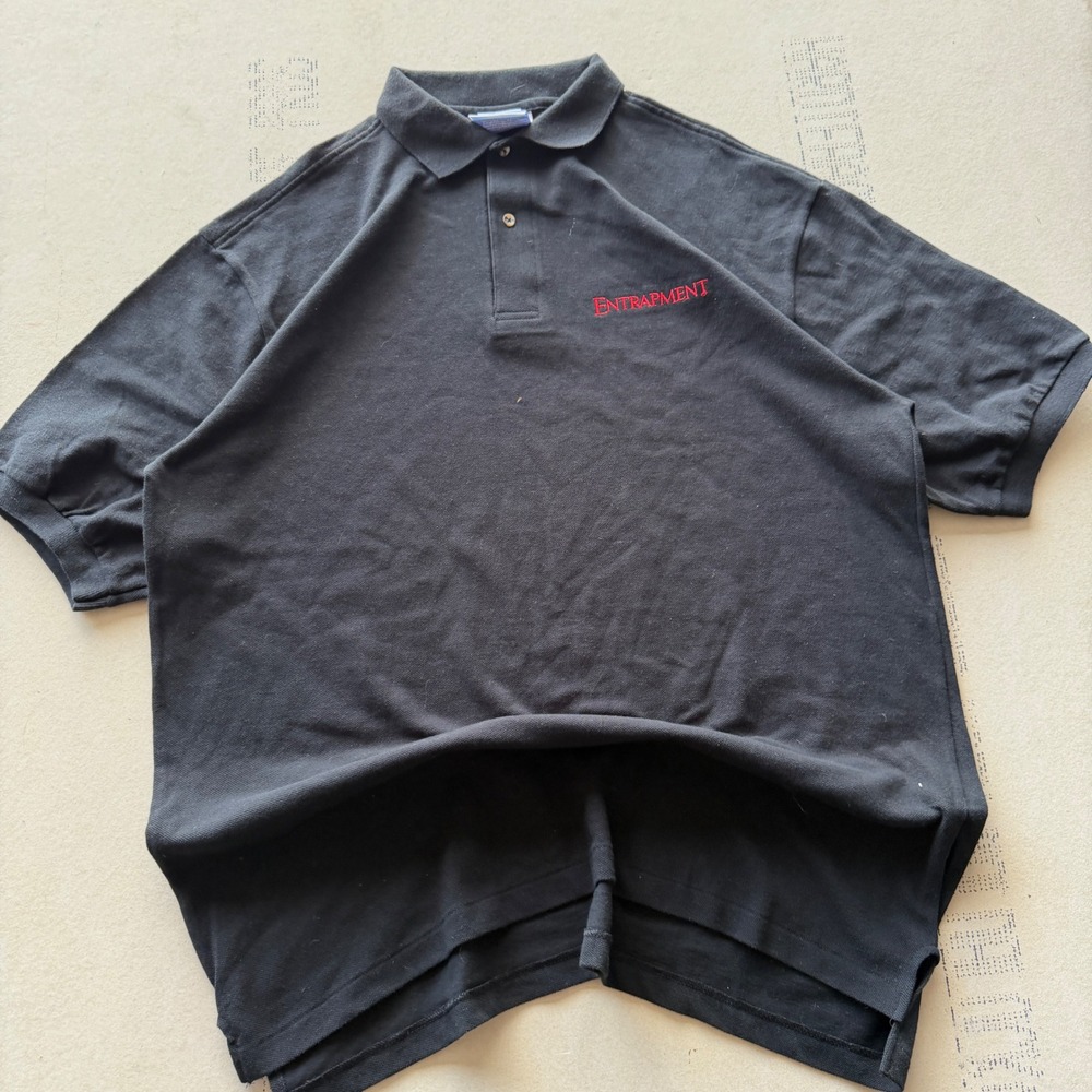 Vintage 90s 20th Century Fox Entrapment Movie Promo Polo Shirt